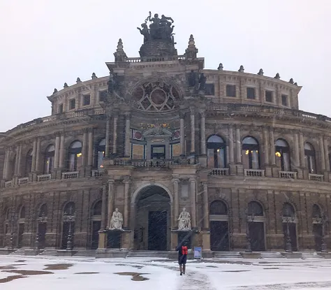 Dresden in the snow