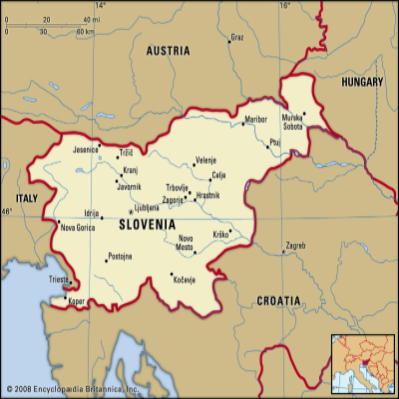 Map of Slovenia
