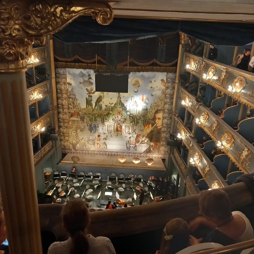 Inside the Prague theatre